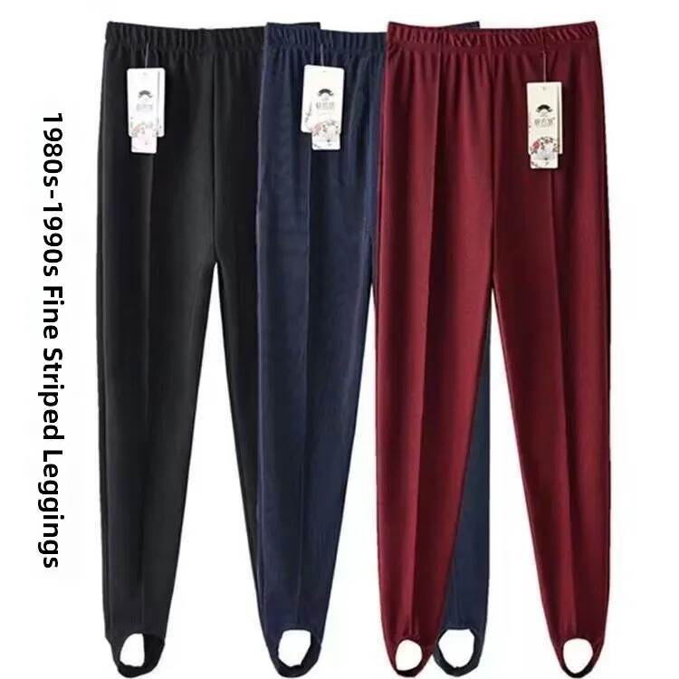 Summer High-Waisted Elastic Mom Jeans Loose Fit Ladies Base Layer Pants Comfortable plus Size Outerwear Trousers