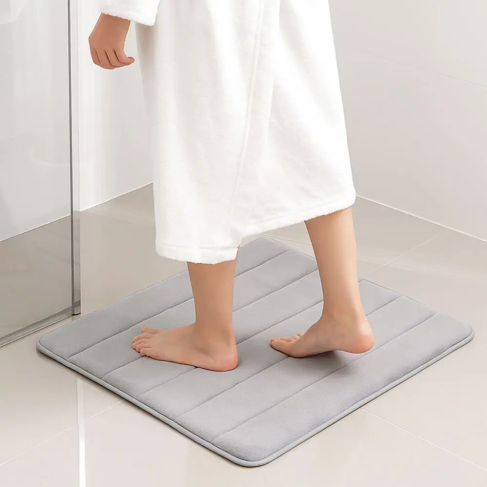 

Набор из 3-х толстых нескользящих ковриков для ванной: мягкие, впитывающие, для душа и туалета