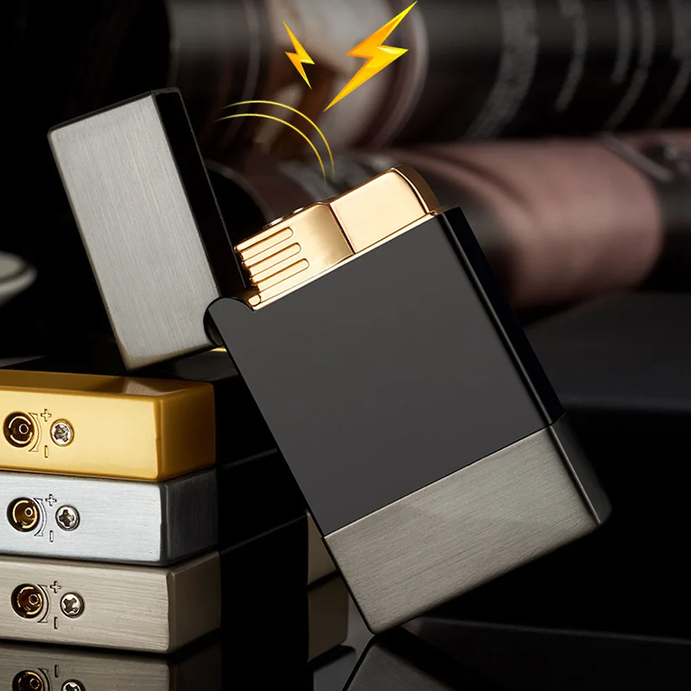 Metal Bright Sound Torch Lighter Turbo Refilleable Butane Gas Jet Smoke Pipe Cigarette Lighter Windproof Open Fire Cigar Ignitor - view 2