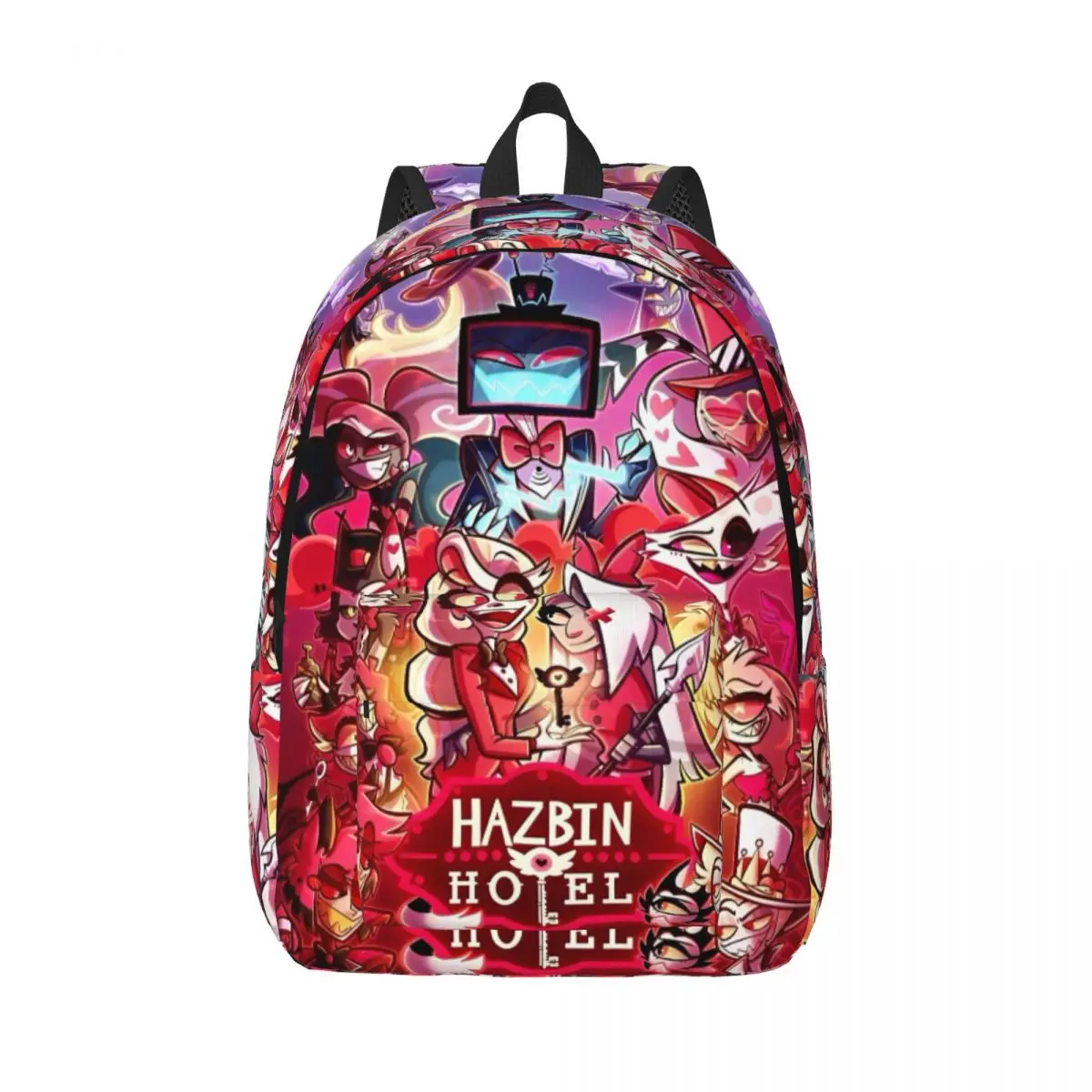 

Musical Comedy Hell Hotel Backpack for Men Women Casual High School Work Daypack Laptop Computer Canvas Bags Outdoor