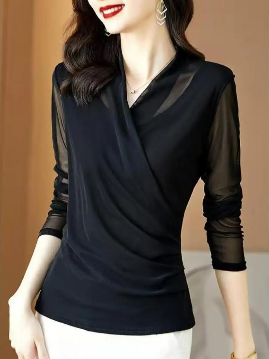 camiseta-feminina-de-manga-longa-com-decote-em-v-cruzado-base-em-malha-estilo-primavera-outono-elegante-cobre-a-barriga-preta-com-bolso