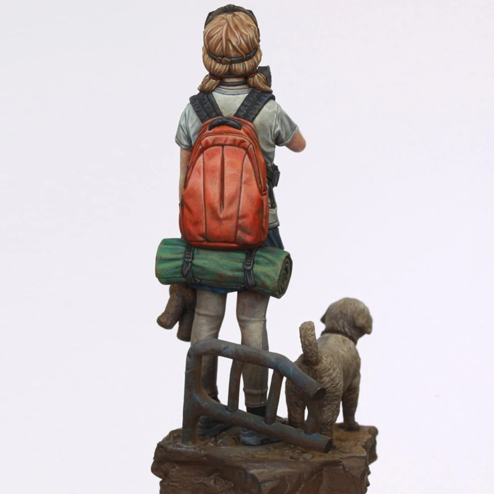 Kit de figurines en résine non peintes, fille de respiration profonde post-épidémique, GK non assemblé et non peint, 1/12C, 724C