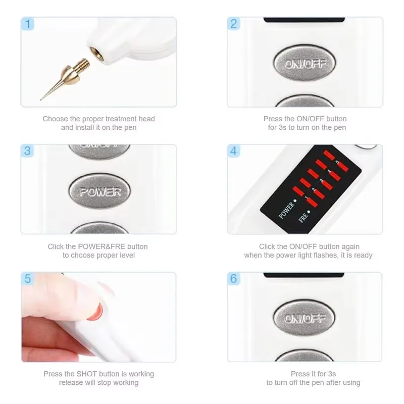 Wrinkles Freckles Mole Removal Ionic Spot Pen Body Skin Spots Facial Tattoo Removal Mole Removal Beauty Treatment Skin Pen view 4