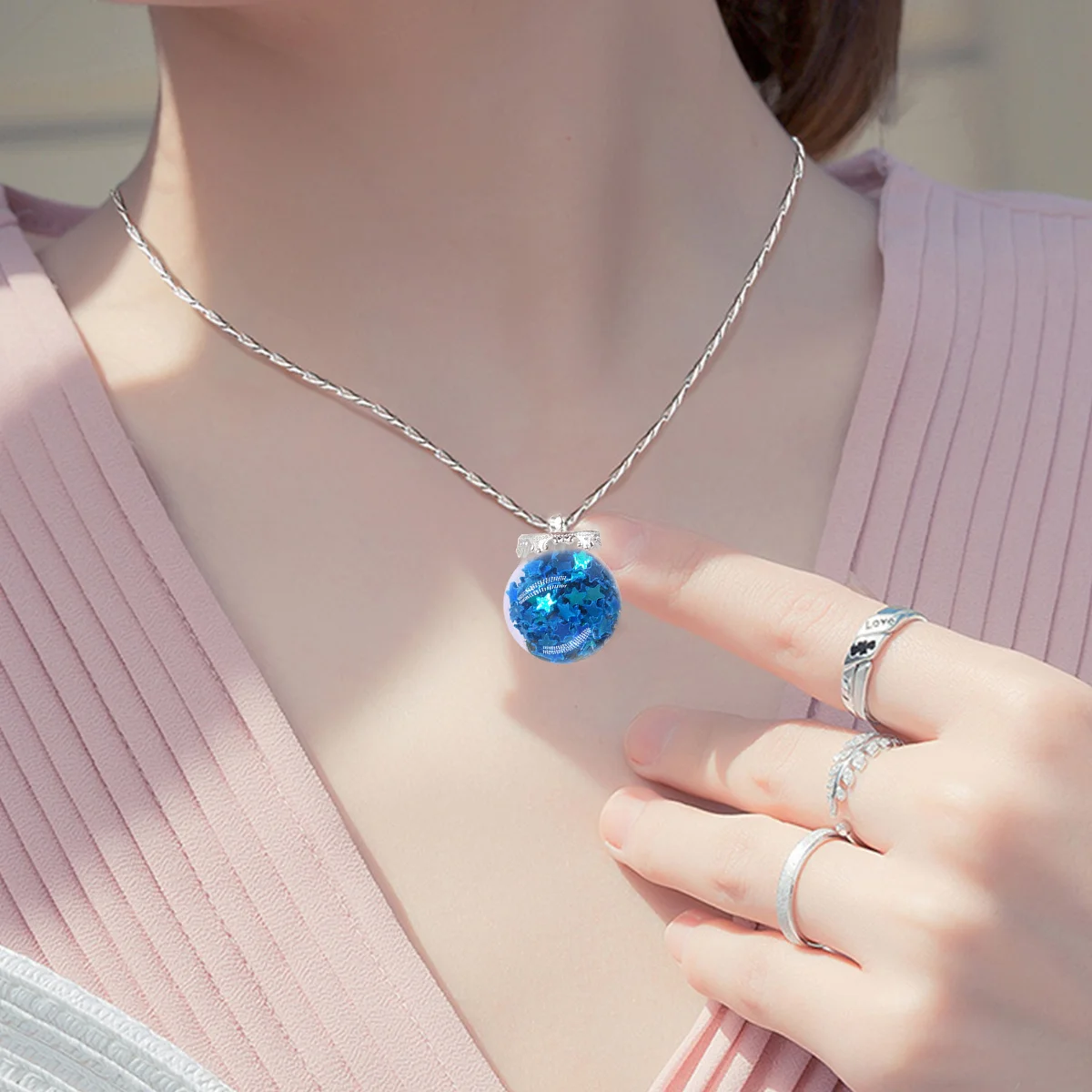 

30 шт. мини прозрачный стеклянный шар кулон Корона DIY ремесленный набор для ювелирных изделий DIY наполнитель сушеные цветы кристаллы блеск