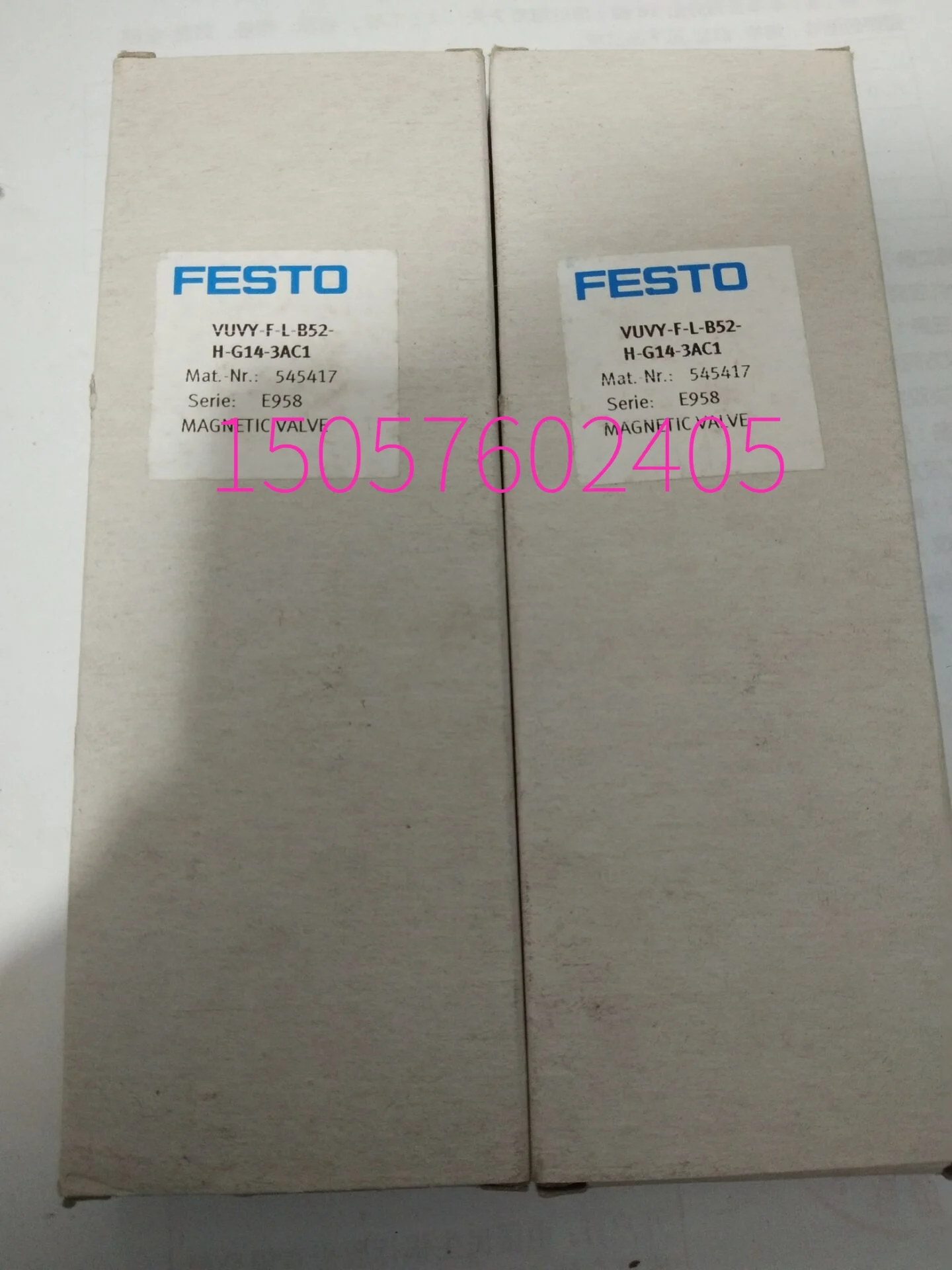 

Festo FESTO Solenoid Valve VUVY-F-L-B52-H-G14-3AC1 545417 In Stock