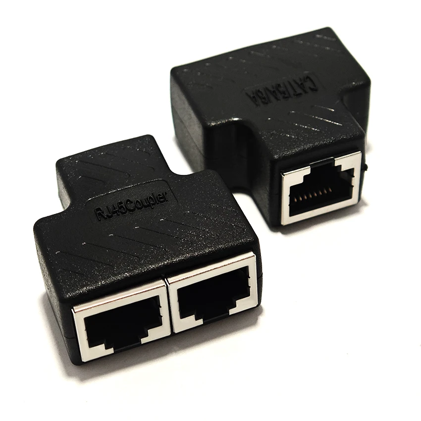 RJ45 One To Two adapter For Ethernet Cable Splitter Extender Network Cable Adapter 1 to 2 Port