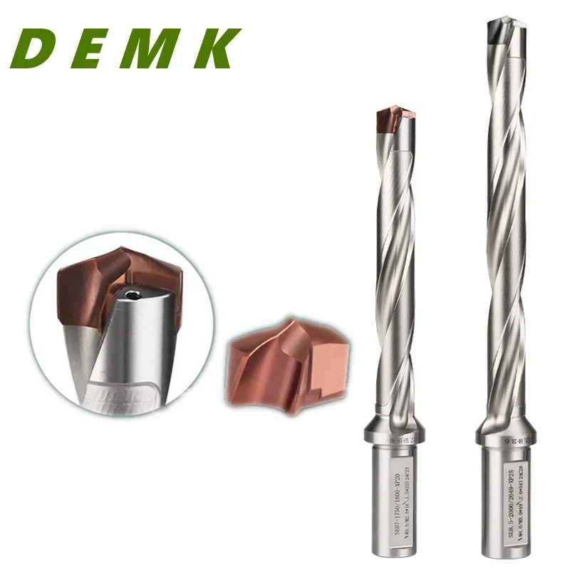 KSEM SE 3D 5D 7D 8.5D 10D 12D Extended U Drill 12.5-40mm high precision crown bit interchangeable tungsten carbide bit insertion