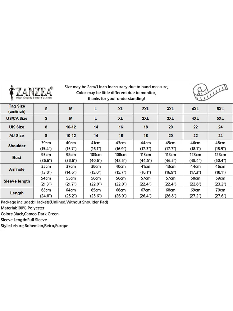 Fashion Women Jackets ZANZEA 2024 Spring Coats Streetwear Casual Long Sleeve Buttons Down Outwear Vintage Elegant OL Work Coat
