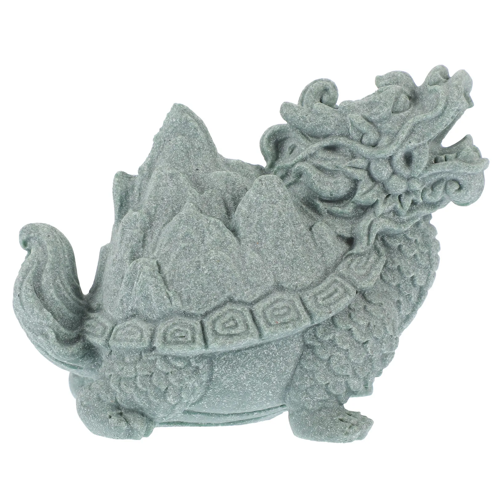 

Sandstone Dragon Turtle Statue Vintage Retro Small Desktop Decor Office Home Ornament Sandstone Dragon Turtle Statue