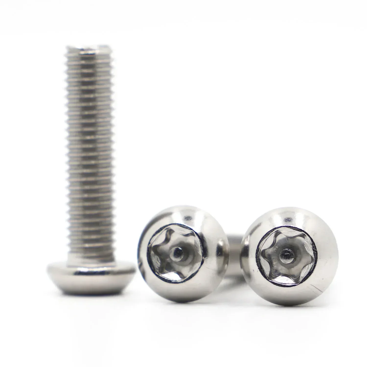 5-50PCS M2 M2.5 M3 M4 M5 M6 M8 A2 304 Stainless Steel Torx Button Head Tamper Proof Security Bolt Screws with Pin