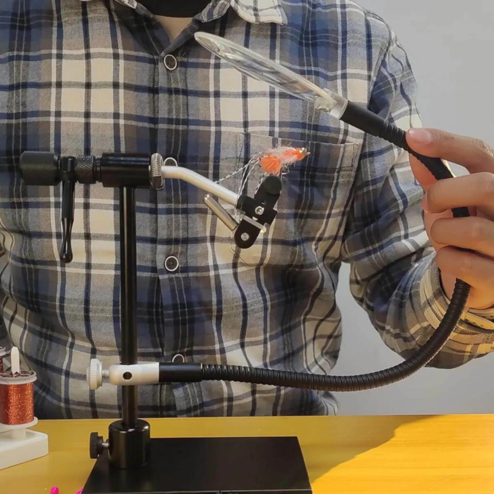 Fly-Tying Magnifier Long Arm Craft Aid for Close-up Work