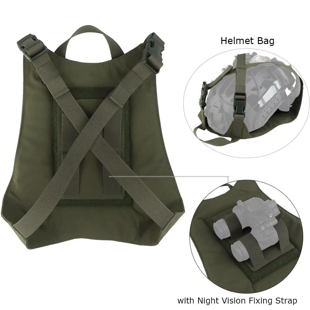 

Tactical Helmet Bag Storage Bag for Helmet Night Vision Organizer Carrier Portable Helmet Pack Casque Pouch