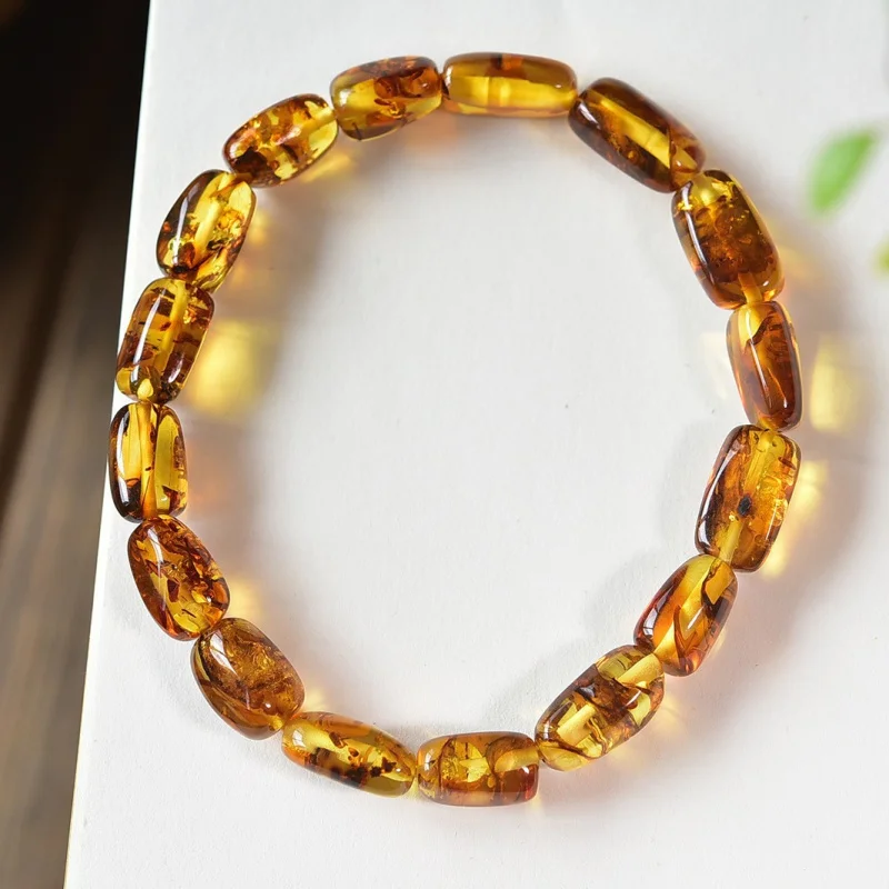 

Irregular Bracelet Natural Burst Flower Amber Fashion Versatile