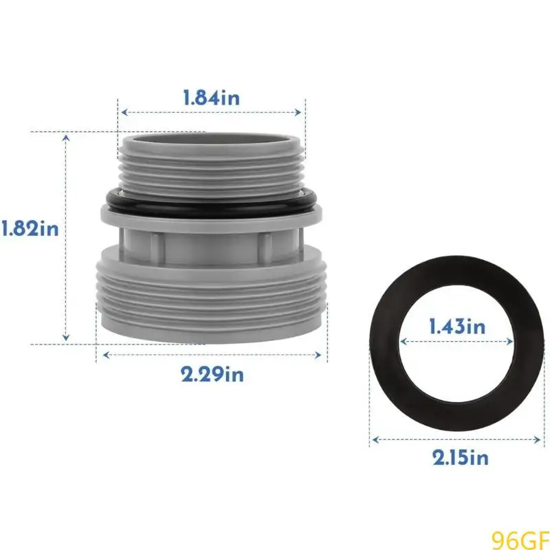 96GF حمام السباحة خرطوم حزمة موصلات خرطوم احترافية تثبيت بسيط