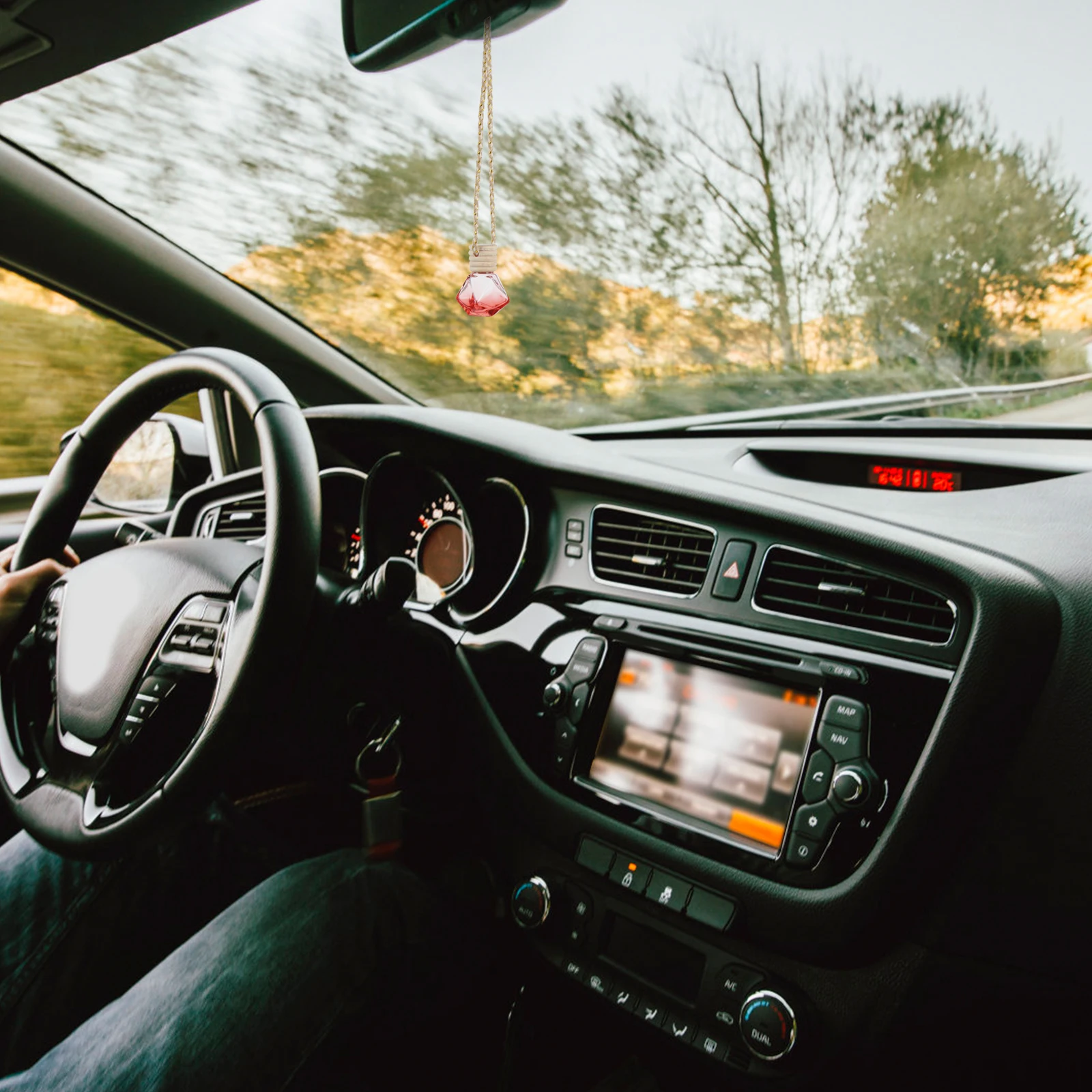 

5Pcs 8Ml Car Perfume Bottle Pendant Fresh Air Stress Relief Gift for Friends Family Decorative Interior Perfume Bottle