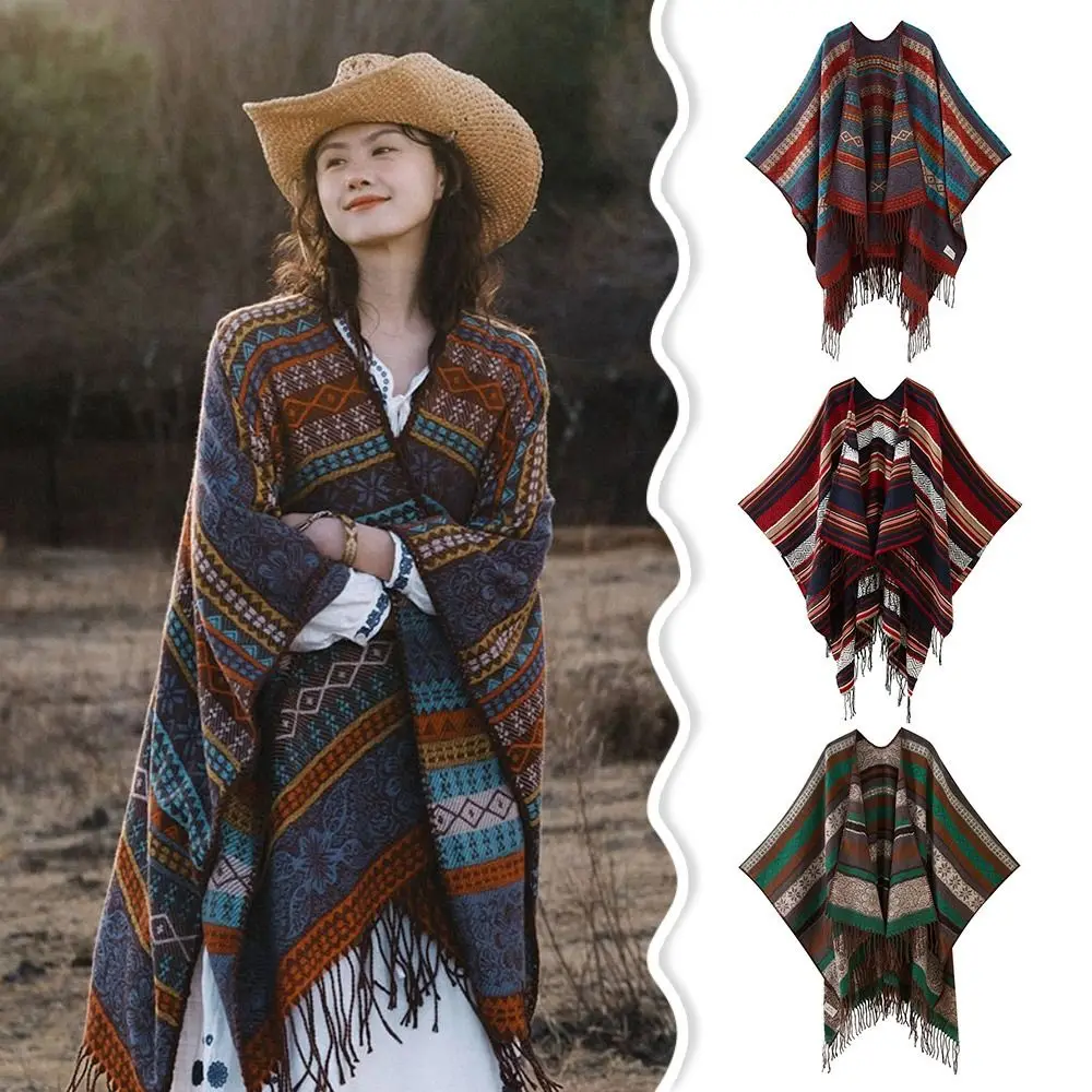 

Ethnic Style Spring Summer Tassel Shawl Sun Protection Thin Temperament Cardigan Sunscreen Evening Prom Cape Tourism Vacation