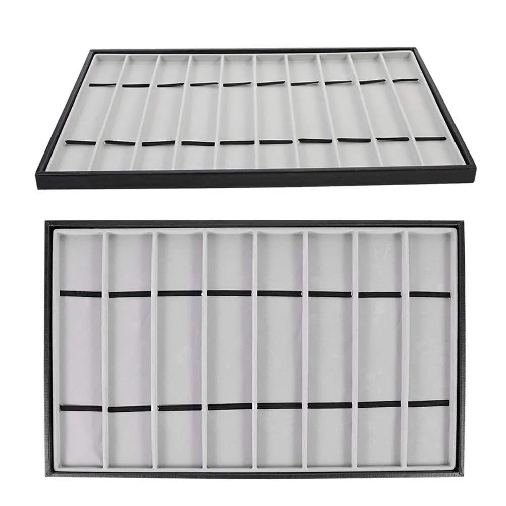 2Pcs Watchband Display Tray Simple Delicate Rectangular Watch Strap Storage Plate Soft Smooth Texture for Wrist Watch