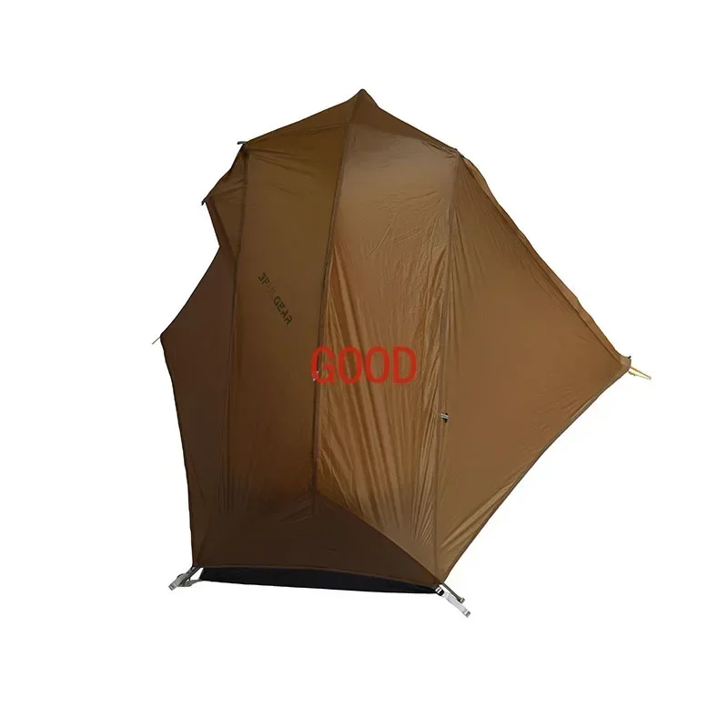 PIAOYUN-Light Weight Camping Tent, Silnylon Tent, 3 Season, 4 Season, 15D, NO-SEE-UM Net, 1 Person, 3 Season