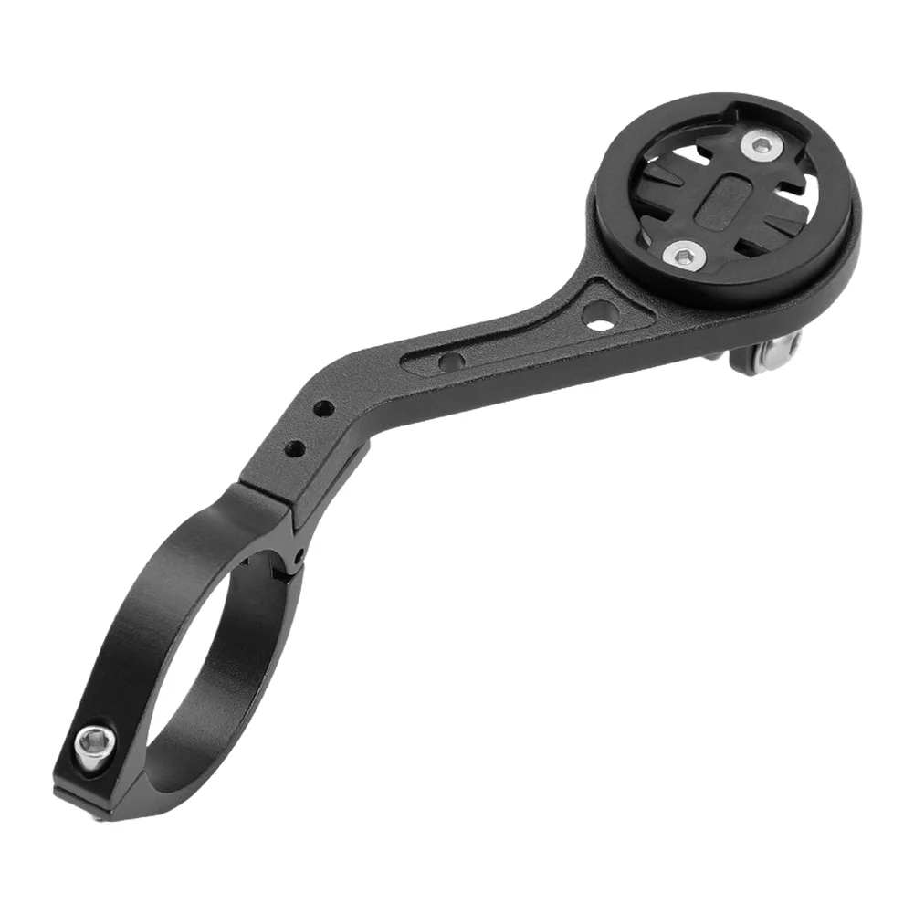 Aluminum Alloy L-Shaped Bike Computer Mount Bracket for Handlebar with Extension for Headlight and Action Camera