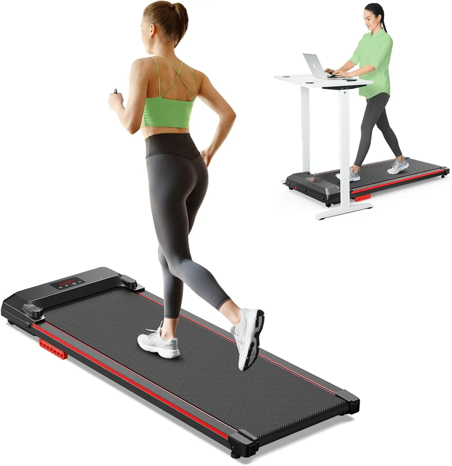 

Walking Pad, Under Desk Treadmill, Portable Treadmills for Home/Office, Walking Pad Treadmill with Remote Control, LED Display