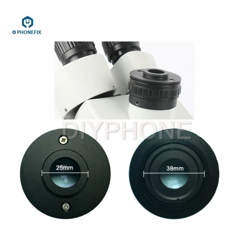 CTV 0.35X/0.5X C Mount Lens Adapter Focus Adjustable Camera C mount Adapter for New Style Trinocular Stereo Microscope Set