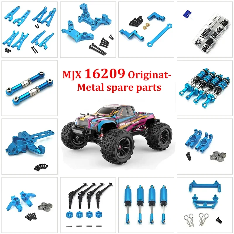 

Mjx Hyper Go 16207 16208 16209 16210 Metal Front and Rear Suspension Arm Steering Cup Link Rod Set 1/16 RC Car Upgrade Parts