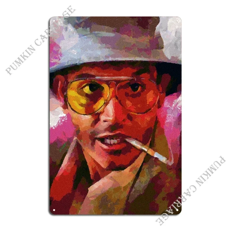 Fear And Loathing Metal Plaque Poster Garage Decoration Design Cinema Create Wall Decor Tin Sign Poster