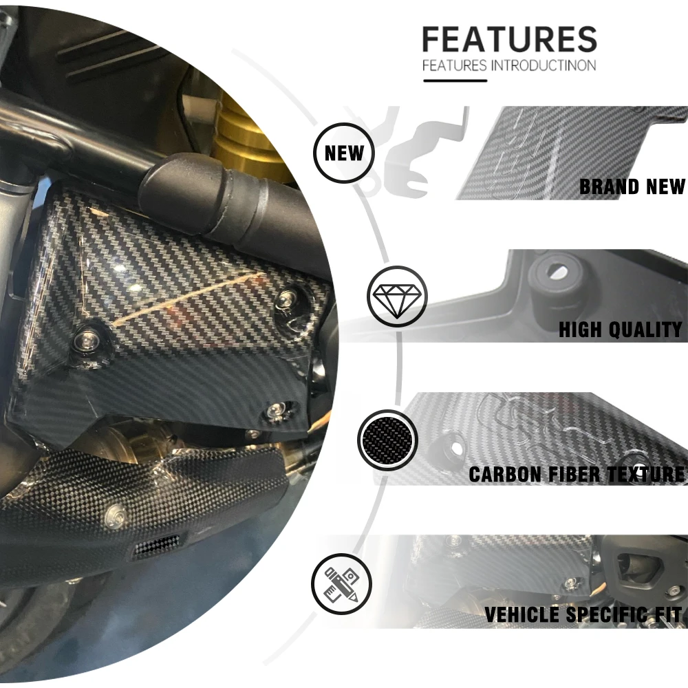 For BMW R1250GS Adventure R1200GS LC Adv R 1250 GS R1250 R1200 Exhaust Flap Control Cover Upper Frame Infill Middle Side Panel