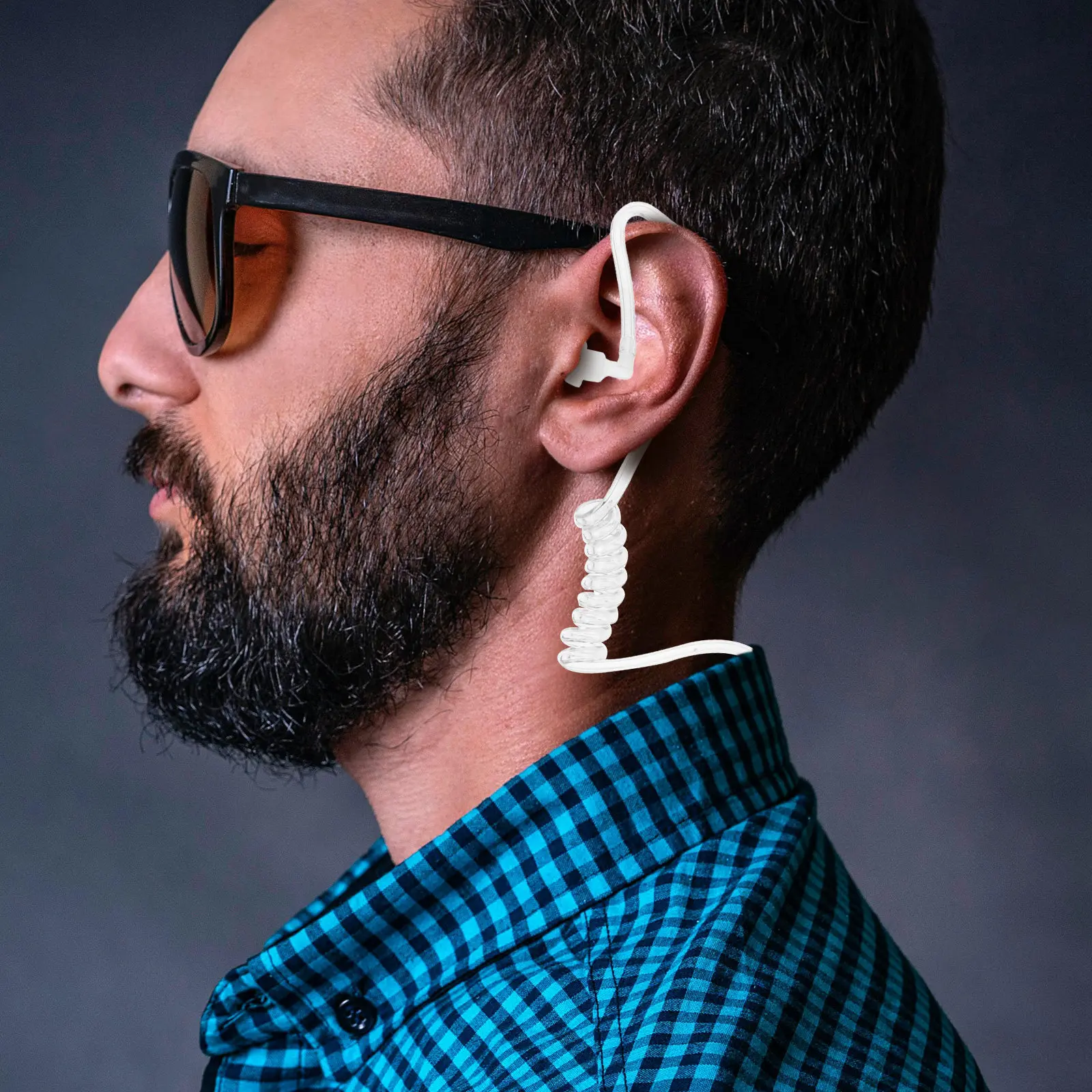 

Костюм агента: наушник-гарнитура для косплея, аксессуар для ролевых игр, микрофон для скрытого использования, незаметные аксессуары