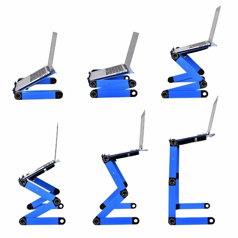 

Aluminum Alloy Laptop Table Adjustable Portable Folding Computer Desk Students Dormitory Laptop Table Computer Stand Bed Tray