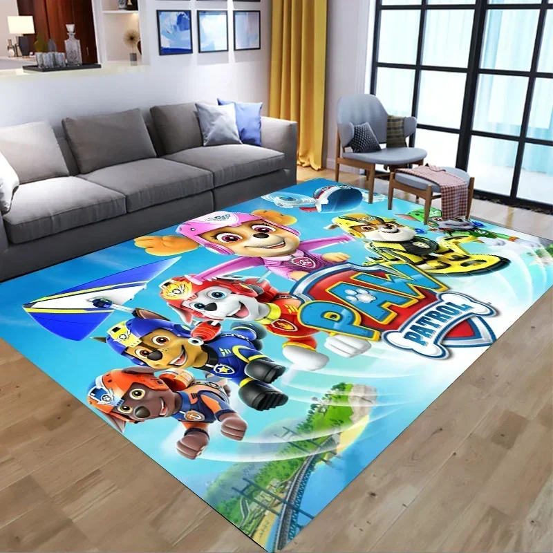 Paw Patrol Children Crawling Mat Cute Anime Figure Chase Skye Anti-slip Carpet Creative Cartoon Printed Living Room Bedroom Rug