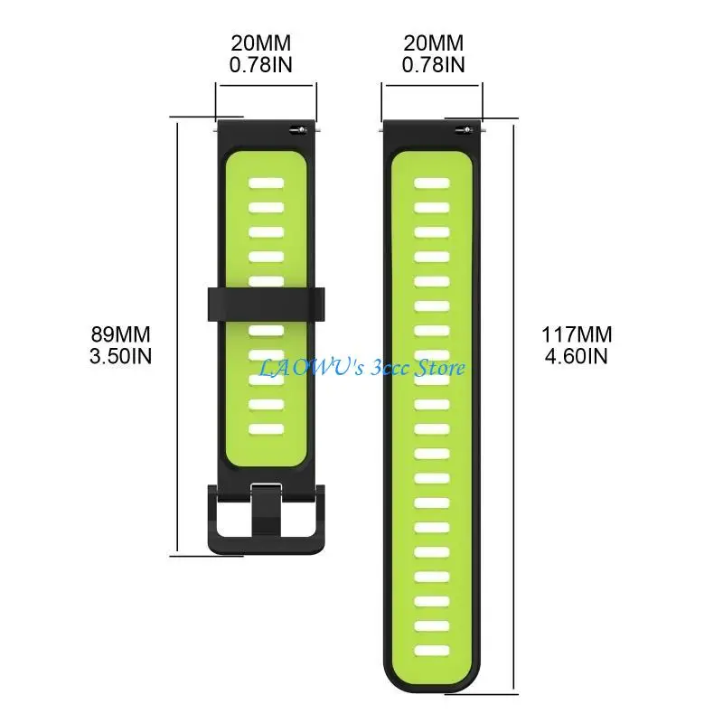 Y8AD WATCH BEDSTRAP BAND Quick Release Cilica Dual Color Bracelet для GalaxyWatch 5