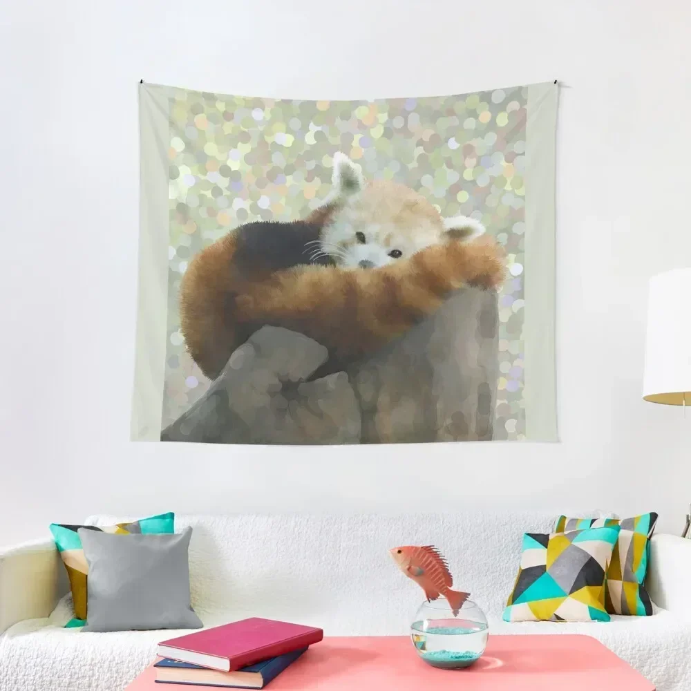 

Tired Red Panda Tapestry Wall Deco Home Decor Accessories Decor For Room Aesthetics For Room Tapestry