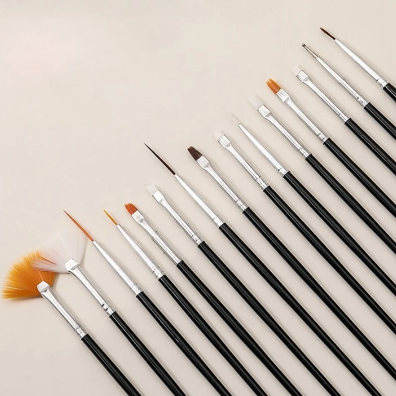 Mehrere Stile Nail Art Pinsel Set Zeichnung Blumen Phototherapie Nail Art Tools Kit Malerei Stift Maniküre Großhandel Zubehör