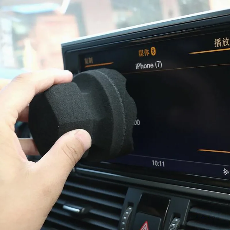 

Губка для полировки автомобильных шин S/L с волнистым узором, высокоточная, ультратонкая, ручная, удобная для полировки и нанесения воска