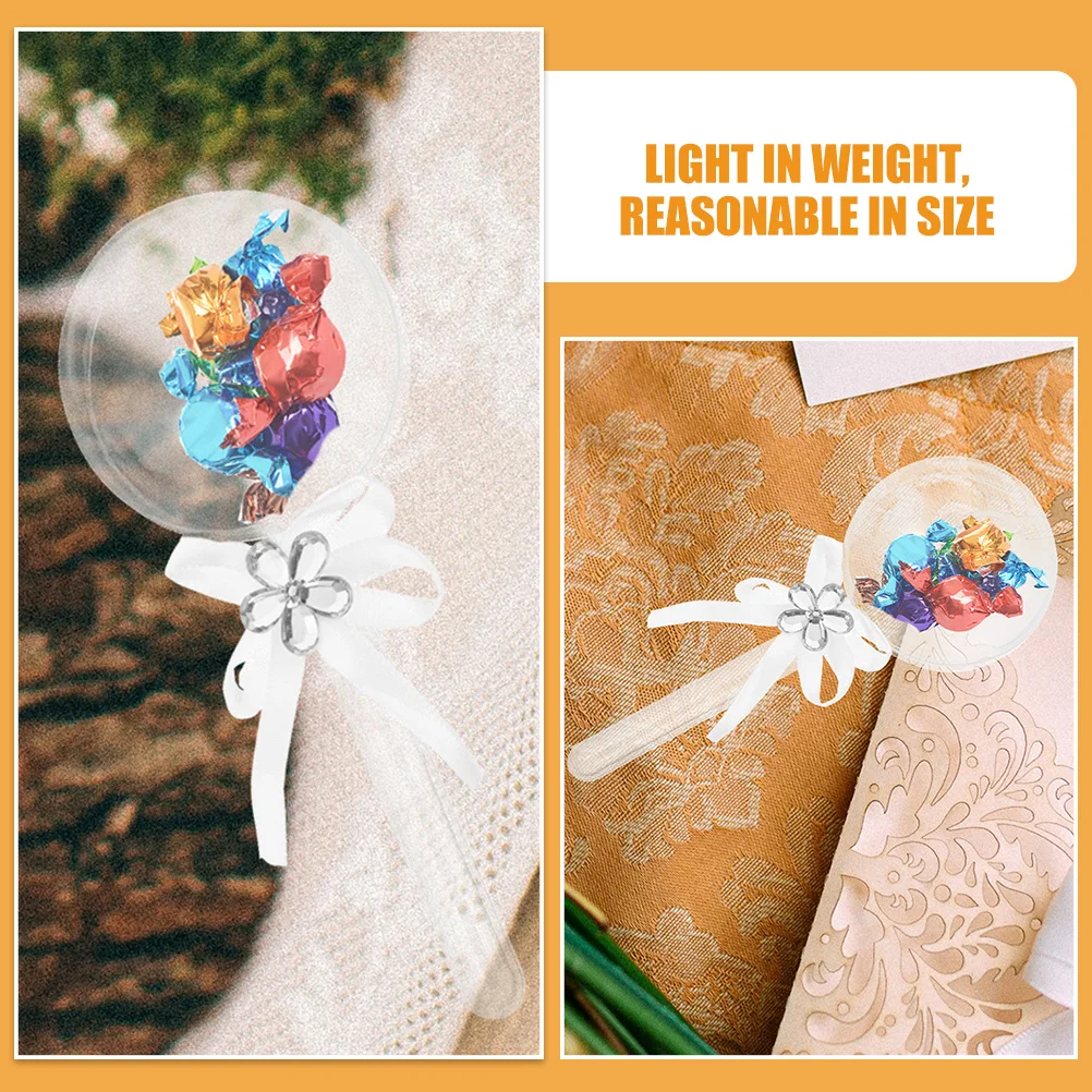 

24Pcs Clear Candy Box Fairy Stick Shape Small Gift Party Favor Case for Halloween Christmas Wedding Bridal Shower