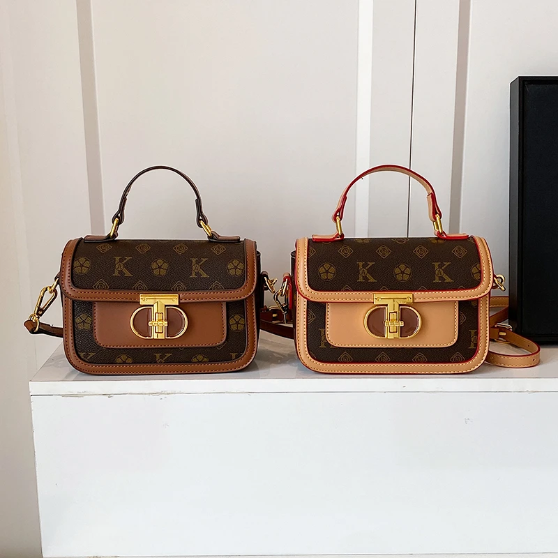 

Elegant Ladies Leather Handbag, Shoulder Or Crossbody Style, Popular Classic Tote With Zipper Closure