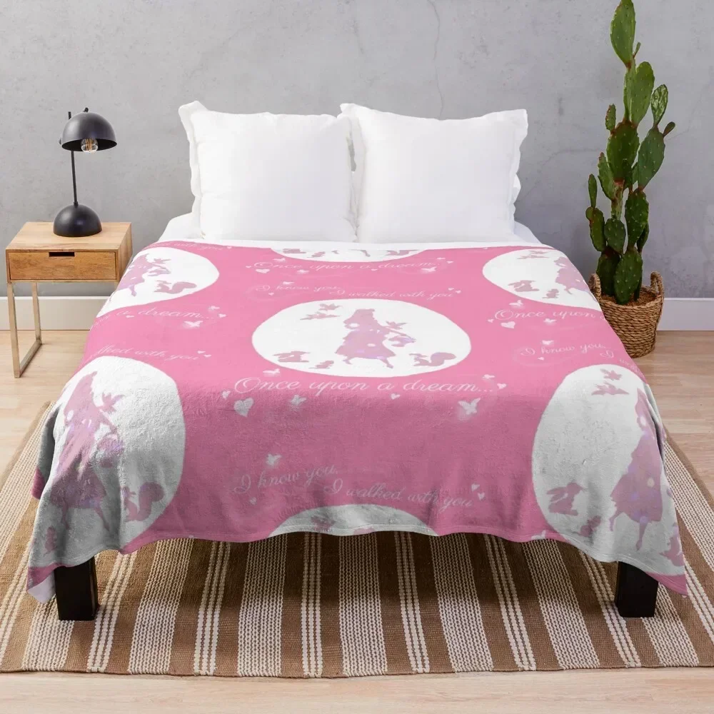 

Once Upon a Dream (Make it Pink!) Throw Blanket Soft Cozy Blanket for Pet Kids Adults