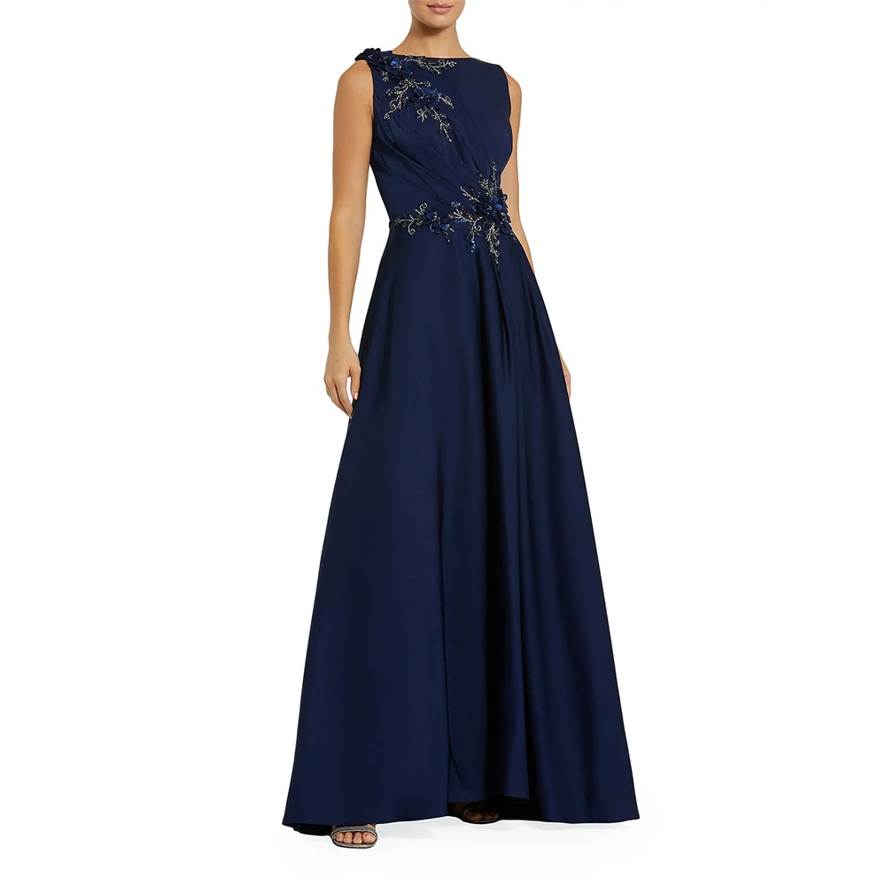 

Women's Formal Evening Gowns Elegant Appliques Sleeveless A-Line Evening Dress Luxury 2026 Prom Gowns Vestido De Gala شارون