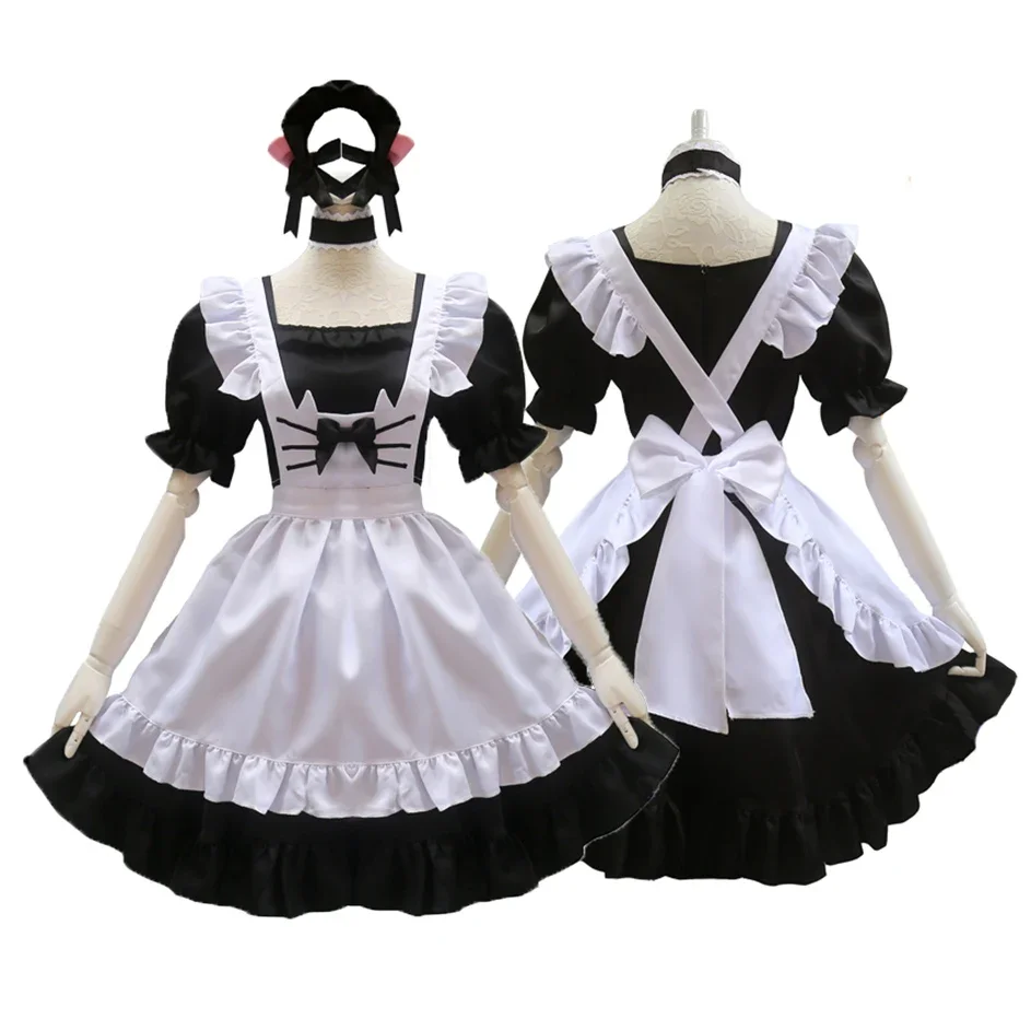 

Cute Cat Gril Lolita Maid Dress Cosplay Costume Suit Woman Maid Costumes Cat Maid Party Costumes