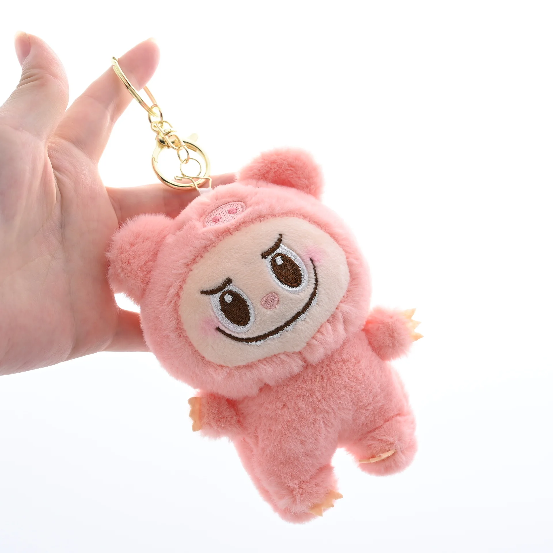 Cute Labubu cross-dressing plush toys keychain pendant fashion trend models schoolbag pendant doll dolls