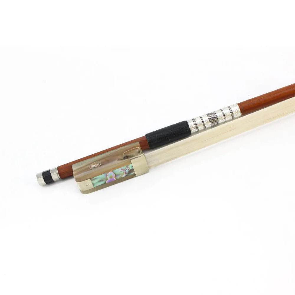 High-end Cello Bow White Ox Horn Tailpiece Premium Brazilian Wood Good Elasticity Cello Bow