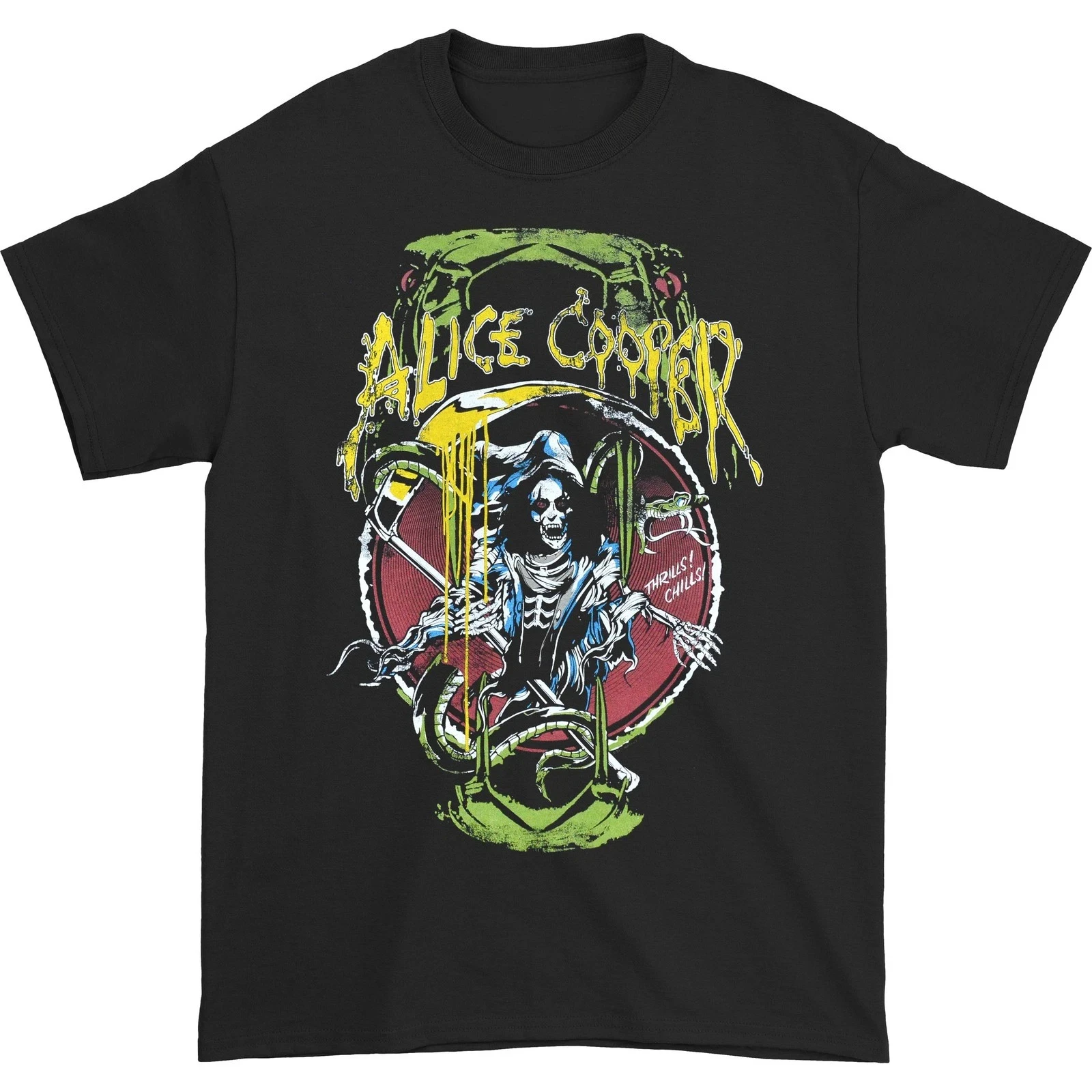 Men's Alice Cooper Raise The Dead T-shirt Men's T-shirt Daily Outdoor Retro Men's and Women's Fan Printed T-shirt