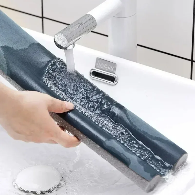 Door Bottoom Seal Strip Draught Excluder Stopper Guard Double Silicone Rubber Foam Insulation Anti-Cold Removable Weatherstrip