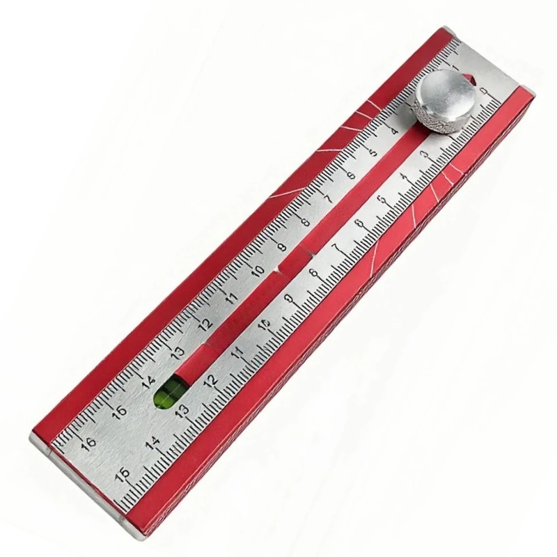 For Aluminum Alloy Positioning Ruler Size Accurate Positioning Thickened Portable Square  Universal Ruler Woodworking Line
