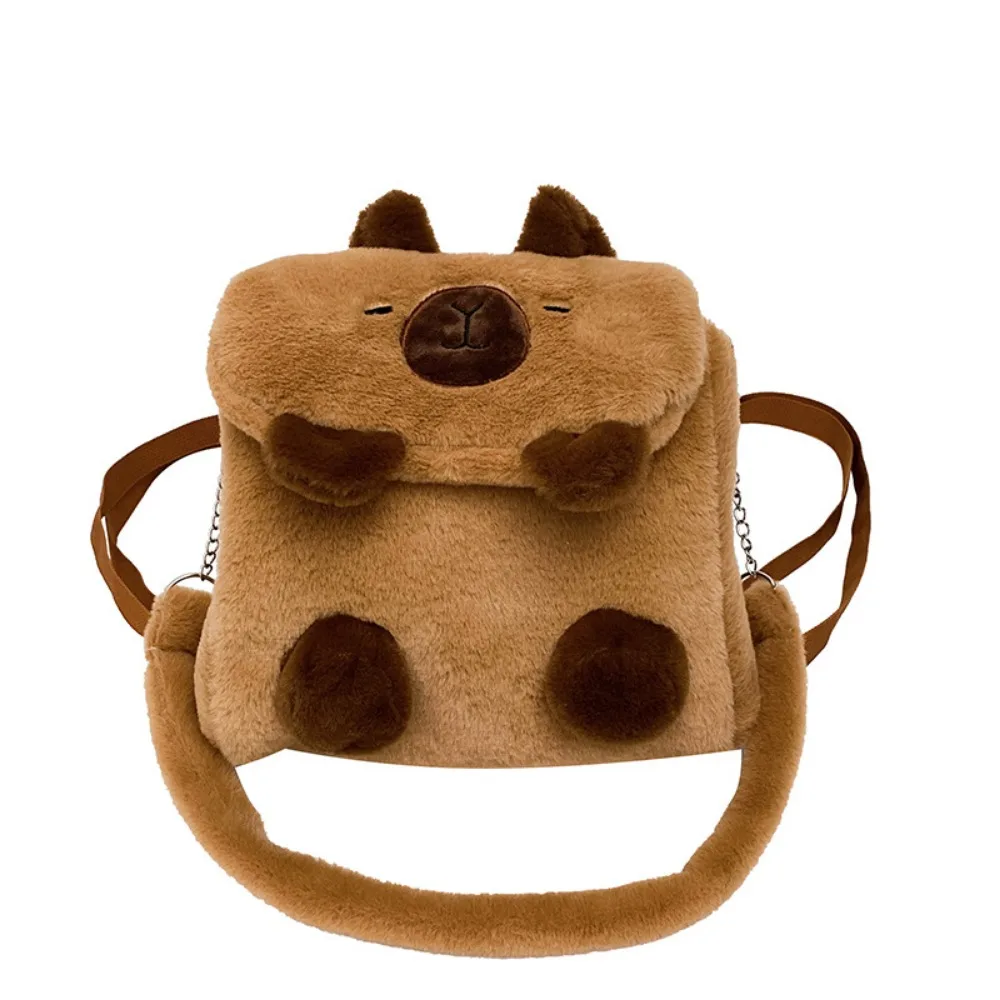 

Gift Kawaii Capybara Crossbody Bag Cartoon Animal Siamese Cat Backpack Soft Big Eyes Cartoon Shoulder Bag Soft