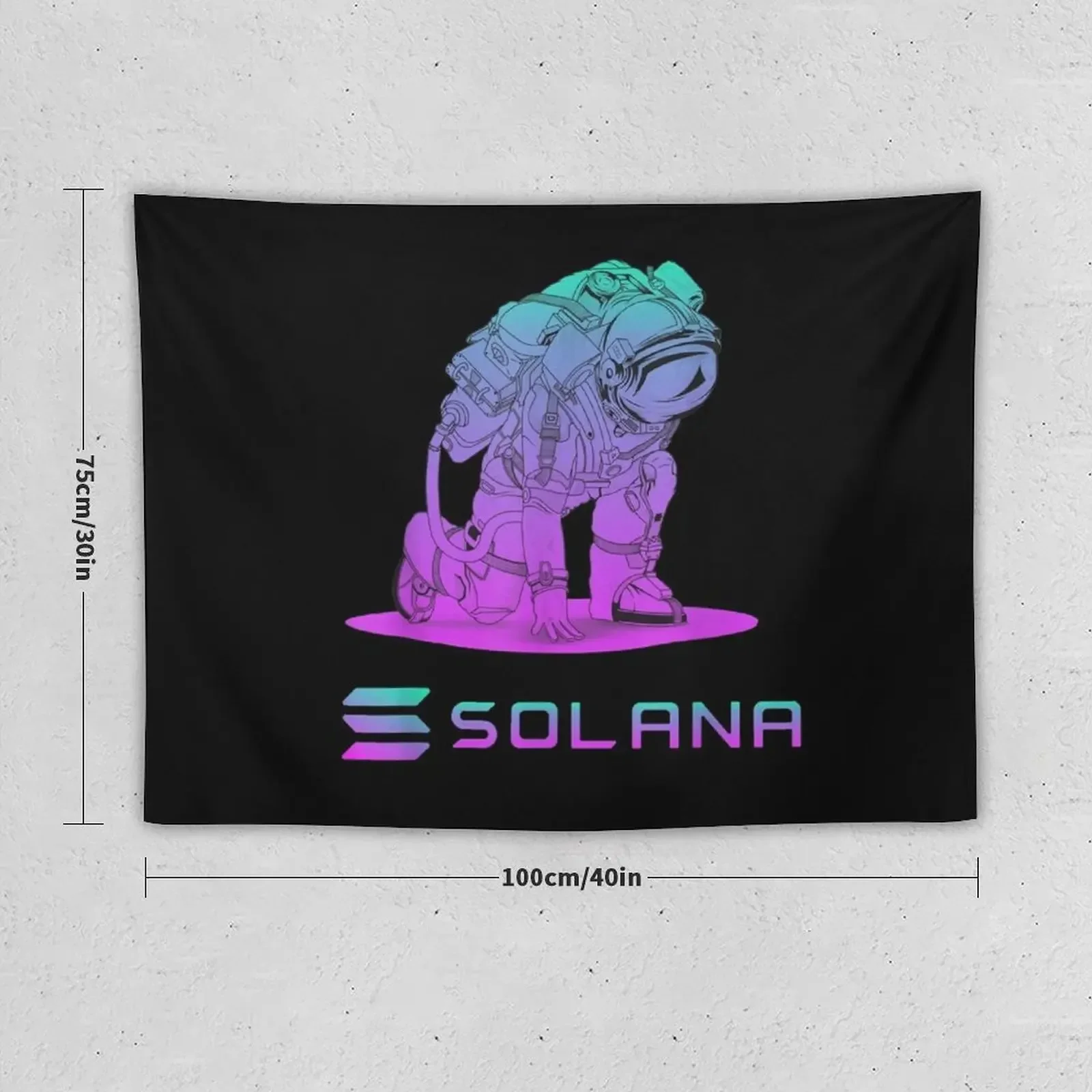 Solana token crypto Solana Coin Cryptocurrency Tapestry Room Decorator Things To The Room Decoration Room Tapestry