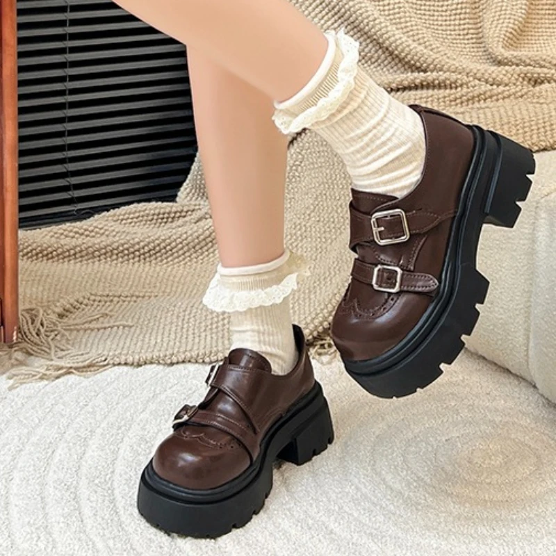 

Brand Designer Women's Flat Shoes 2026 Autumn Fashion Round Toe Slip-on Casual Shoes Comfortable Outdoor Walking Women's Loafers