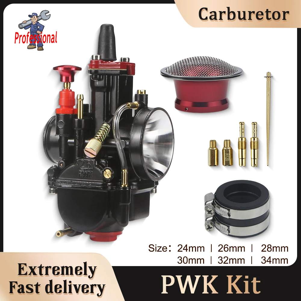 

PWK 24 26 28 30 32 34mm Motorcycle Carburetor With Power Jet For Mikuni Dirt Bike Motocross Racing