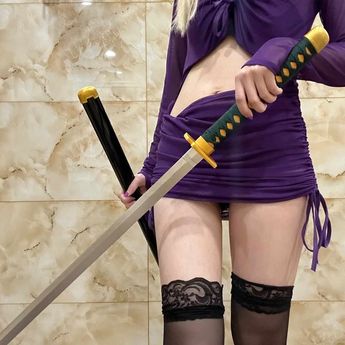 39.3inch Jujutsu Kaisen Okkotsu Yuta Wooden Katana Sword Original Sabre Ninja Knife Katana Sabre Cosplay Accessories Prop Toy